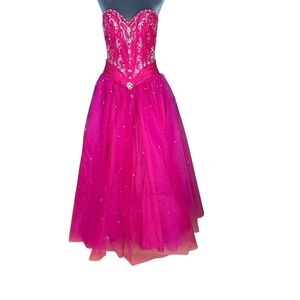 Fiesta Strapless Formal Dress Rhinestone Quincineara Ballgown Prom Gown …